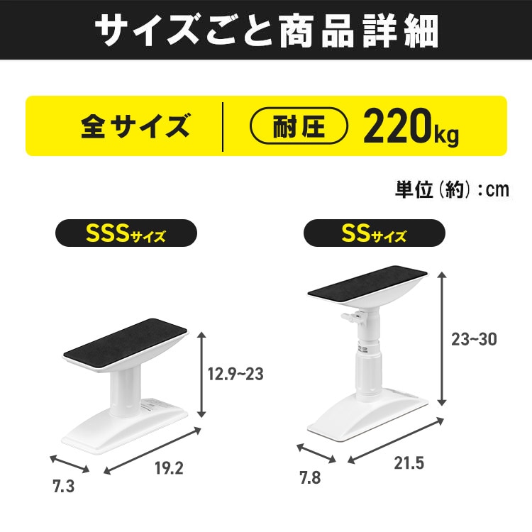 家具転倒防止伸縮棒MLサイズ KTB-50R ホワイト 202809 │アイリス