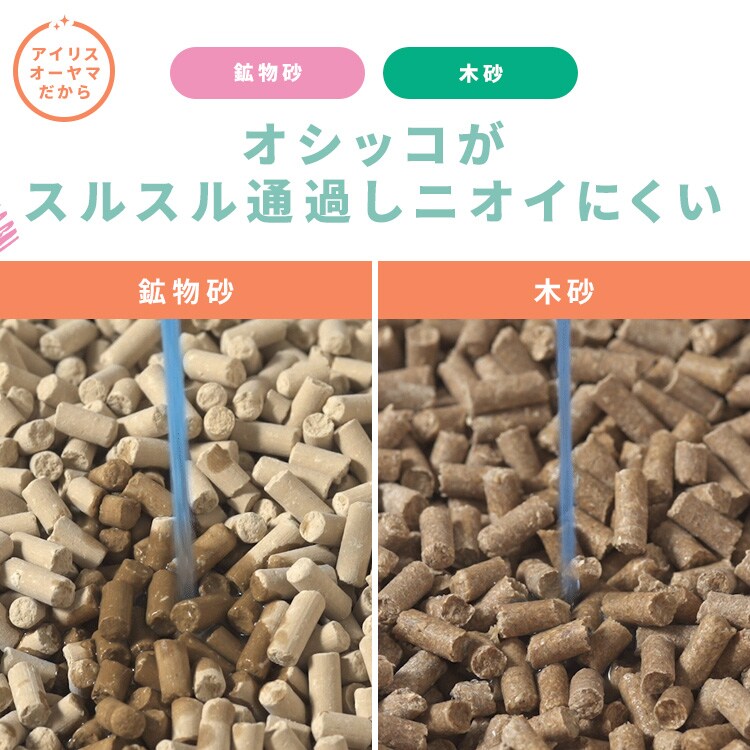 4個セット】強力消臭 システムトイレ用猫砂 鉱物 大きめ 6L 猫砂 各社