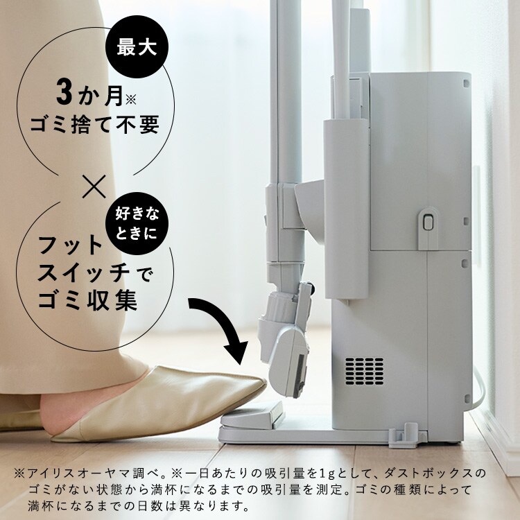 充電式サイクロンスティッククリーナー ゴミ収集ドック付き SCD-124PD