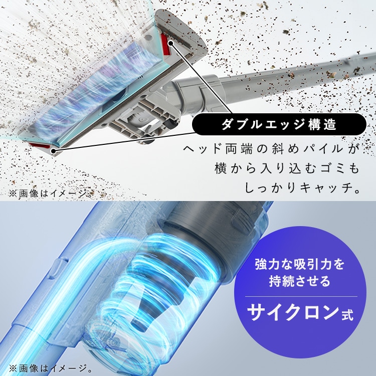 充電式サイクロンスティッククリーナー ゴミ収集ドック付き SCD-124PD