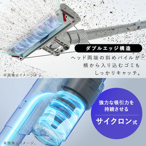 掃除機 充電式サイクロンスティッククリーナー コードレス ゴミ回収ドック付き SCD-124PD-NH ノルディックグレー_14