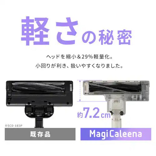 MagiCaleena 掃除機 コードレス サイクロン式 ゴミ回収ドック付き