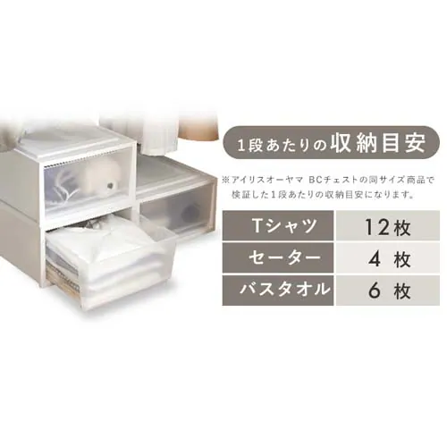 �l�X�e�B���O�{�b�N�X�`�F�X�g 3�i �L���X�^�[�t�� NSBC-500-3C �z���C�g/�N���A_7