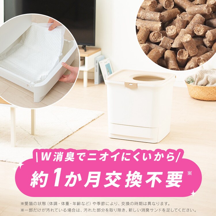 約1か月分のスターターセット／ラクリーン 消臭システムトイレ 上から
