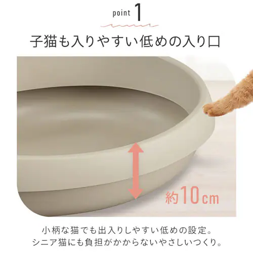 猫トイレ しろ P-NE480_4
