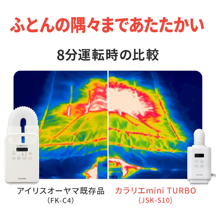 カラリエ ふとん乾燥機 mini TURBO JSK-S10-G グリーン 207155