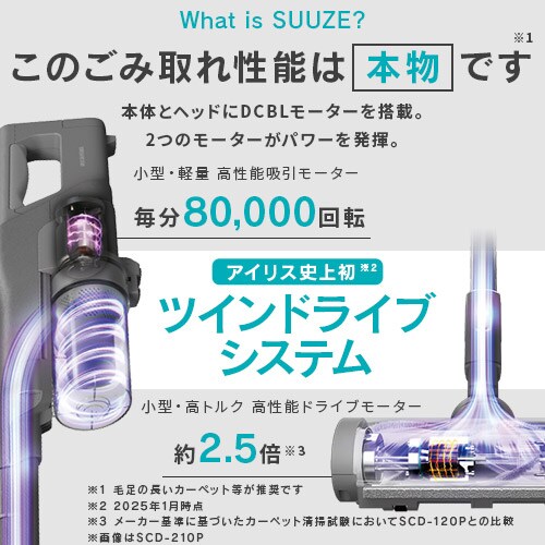 �[�d���T�C�N�����X�e�B�b�N�N���[�i�[SUUZE SCD-U2P-H �O���[�mB�n_3