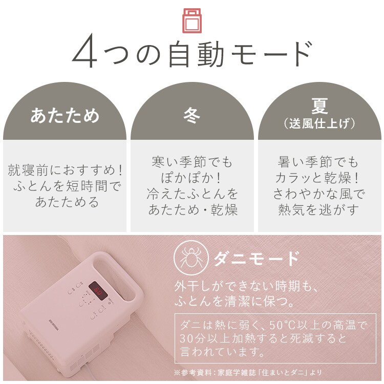 ふとん乾燥機 カラリエ シングルノズル FK-C5-W ホワイト 208393