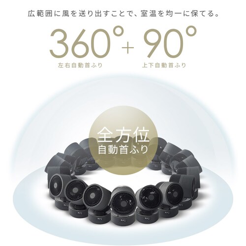 �y�����ې􂢁z�T�[�L�����[�^�[ 40�� DC���[�^�[ �㉺���E��U�� KCF-CDP18TEC1 �u���b�N_12