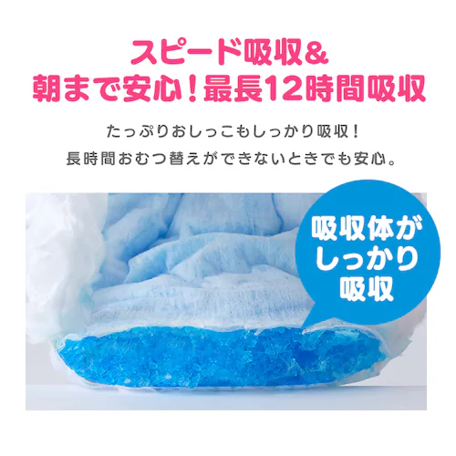 【お得なセット品】GENKIパンツ おむつ Mサイズ 3個セット+おしりふき 超厚手 12個セット_10