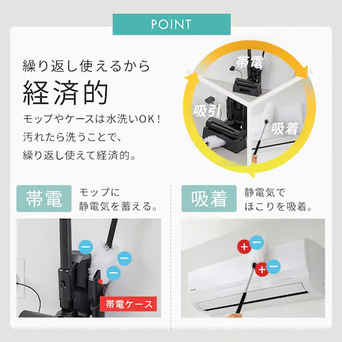 充電式サイクロンスティッククリーナー SCD-R4P-B ブラック_11