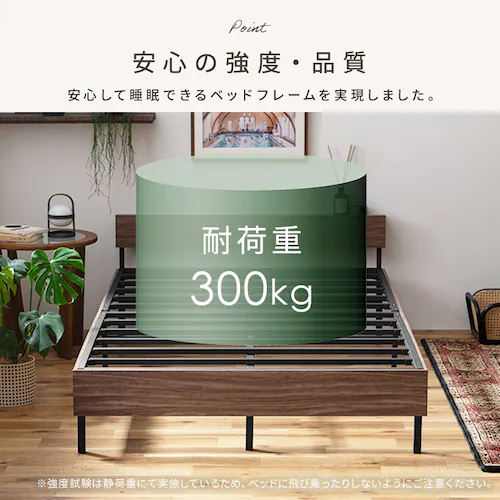 ウッドスチールベッド 引き出しセット 宮付き シングル SBW02-S/SB-WHK ホワイト/ナチュラル_4