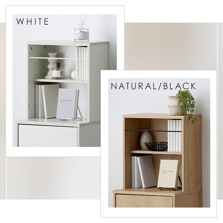 本棚 収納棚 大容量 扉付き HKH-400 ホワイト 210309 │アイリス