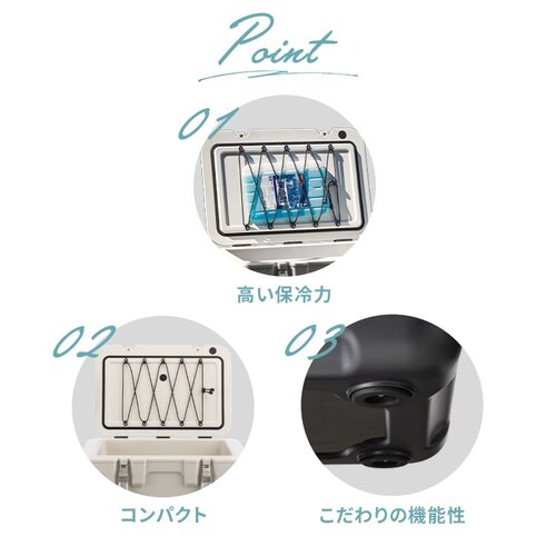 �N�[���[�{�b�N�X HUGEL 20L ��6.1���ۗ� 6�ʐ^��f�M�p�l�� �^��f�M ��e�� VITC-20 �`���R�|���O���[�@_4