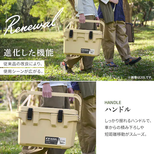 �y���ቷ�ۗ�ܕt���zHUGEL �N�[���[�{�b�N�X 40L TC-40R �J�[�L_4