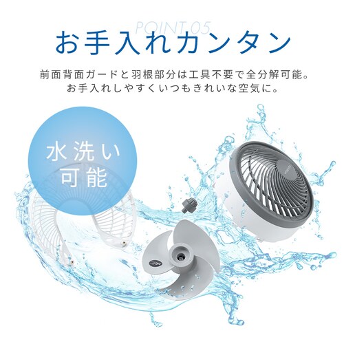 �T�[�L�����[�^�[�A�C DC JET 18cm PCF-SDC18T-EC-W �z���C�g_14