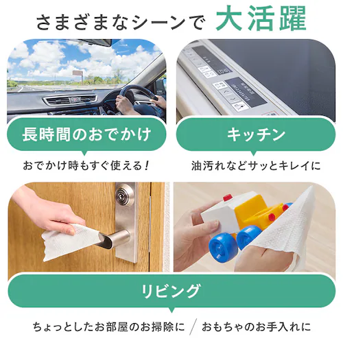 【480枚】蓋つき除菌ウェットティッシュ ノンアルコールタイプ 80枚入×6個 FWT-80N_6