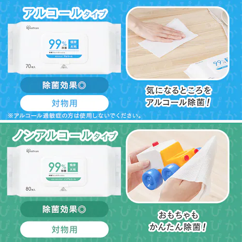 【480枚】蓋つき除菌ウェットティッシュ ノンアルコールタイプ 80枚入×6個 FWT-80N_7