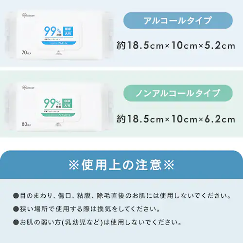 【480枚】蓋つき除菌ウェットティッシュ ノンアルコールタイプ 80枚入×6個 FWT-80N_13