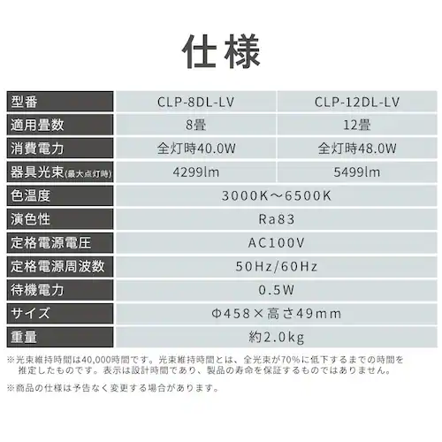 ���r���O���� �V�[�����O���C�g �������F 8�� CLP-8DL-LV_18