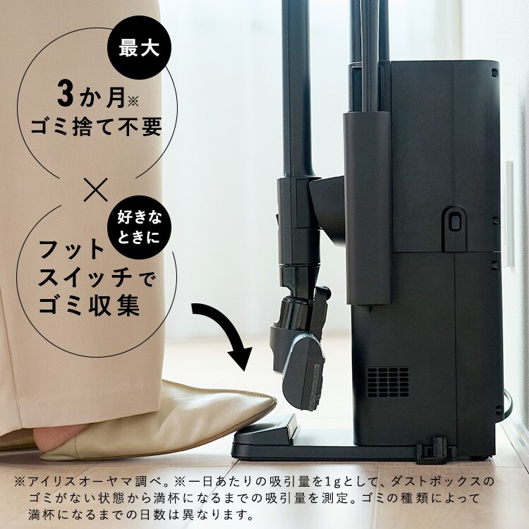 充電式サイクロンスティッククリーナー ゴミ回収ドック付き SCD-L4PD-B