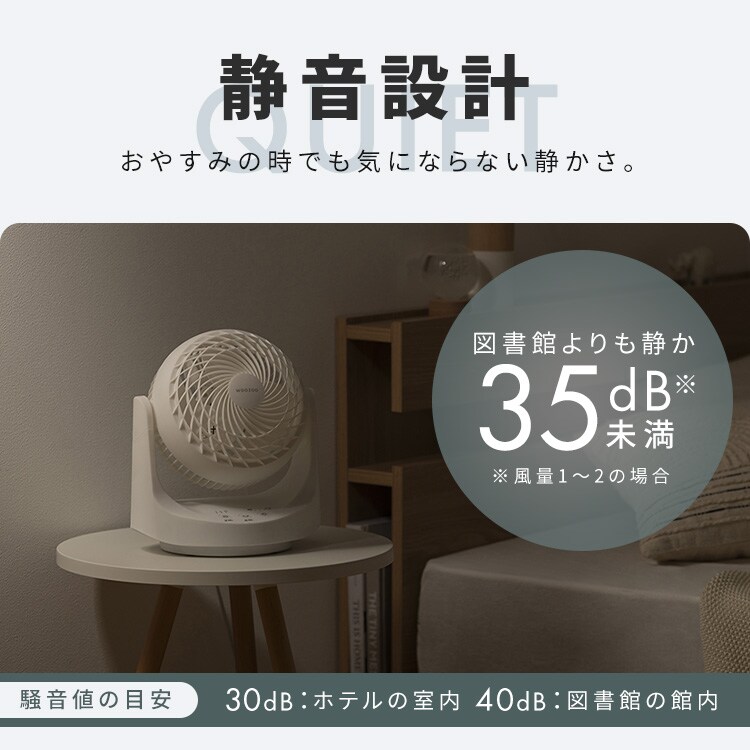 サーキュレーター 10畳 DCモーター PCF-MKD15EC-W ホワイト 212776