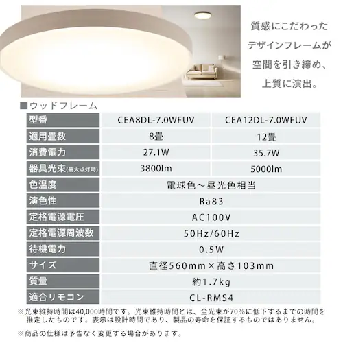 LED�V�[�����O���C�g �������쓋�� �������F 8�� CEA8DL-7.0WFUV �i�`������_13