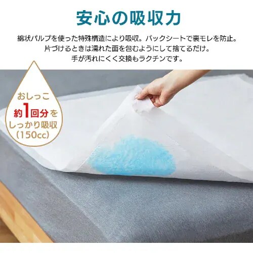 4個セット】 使い捨て防水シーツ 59×90cm 普通サイズ 30枚入 介護