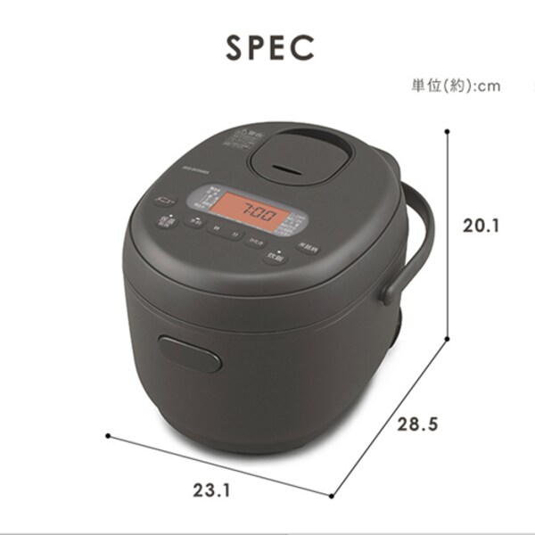 炊飯器 3合 マイコン式 50銘柄炊き RC-MDA30-W ホワイト 298879 