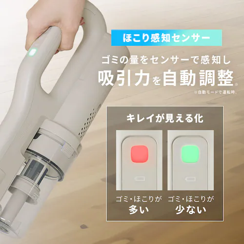 MagiCaleena 掃除機 コードレス サイクロン マルチパワーヘッド付き SCD-L3P-HC グレージュ_8