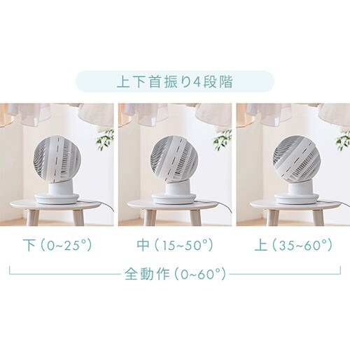 �y�����ې􂢁z �T�[�L�����[�^�[�A�C 28�� DC���[�^�[ �㉺���E��U�� PCF-SDC15T-EC-AH �A�b�V���O���[_10