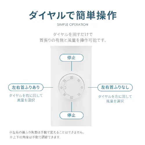 【分解丸洗い】 サーキュレーター扇風機 18畳 ダイヤル 左右首振り STF-AC15EC-W ホワイト_15