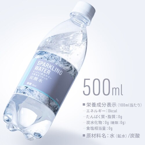 SPARKLING WATER �Y�_�� 500ml�~48�{_5