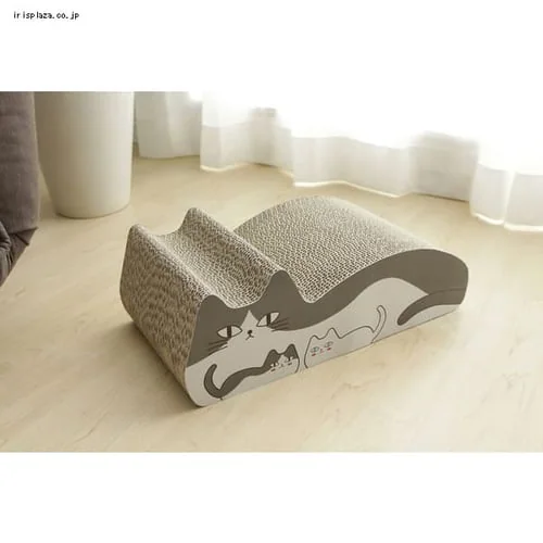 猫型爪とぎ トラ&ミケ・ハチワレ&シロ_3