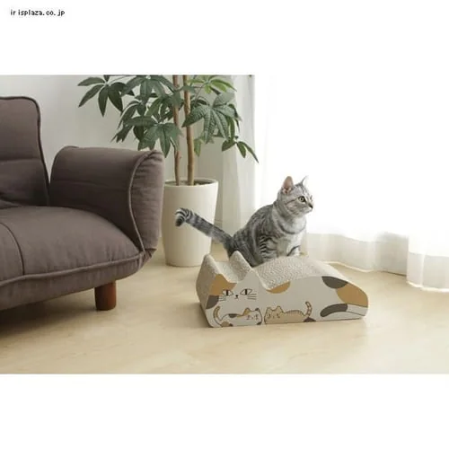 猫型爪とぎ トラ&ミケ・ハチワレ&シロ_5