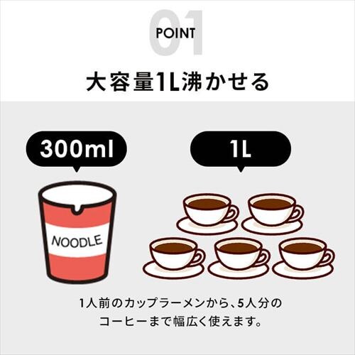 �d�C�P�g�� 1.0L �R���p�N�g HKT-100BK �u���b�N_3