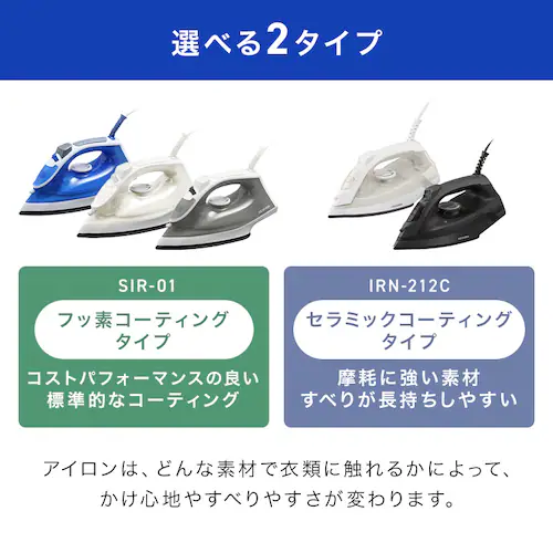 スチームアイロン IRN-212C-W ホワイト_2
