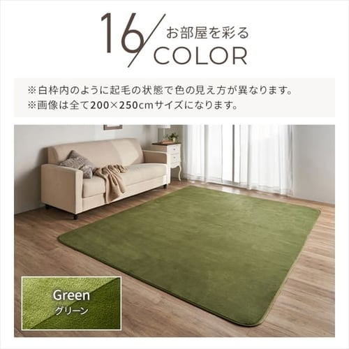 ラグ フランネルラグ 抗菌防臭 防ダニ加工 130cm×185cm 1.5畳