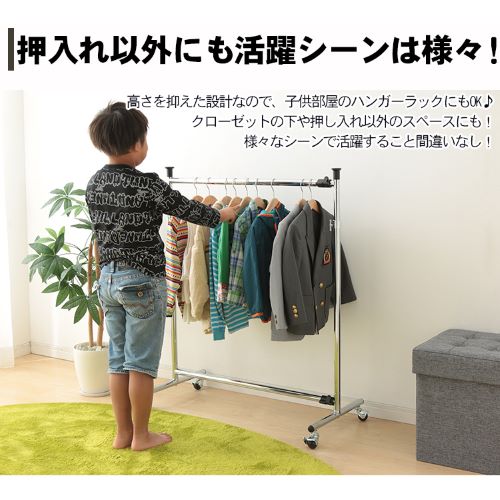 ハンガーラック 押入れハンガー 1連 シルバー 7053664 │アイリス