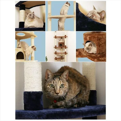 キャットタワー 突っ張り ベージュ 猫タワー_15