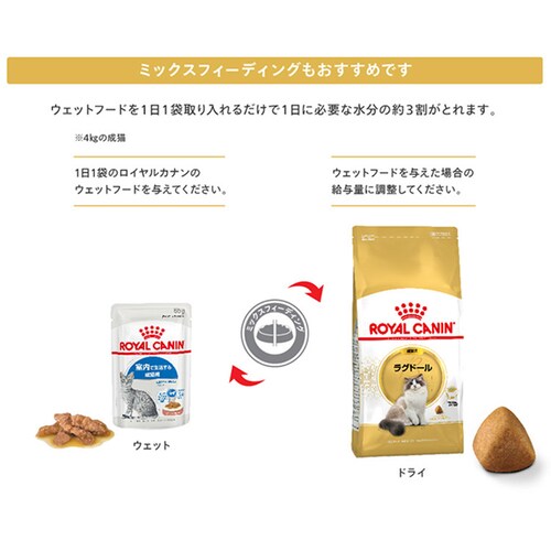 ロイヤルカナン キャットフード ラグドール 成猫用 400g FBN(フィーライン ブリード ニュートリション)rccf41_7