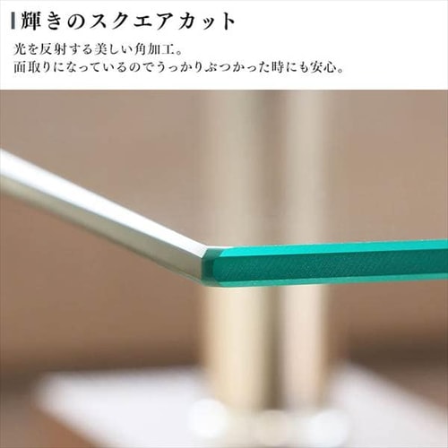 ガラステーブル 収納棚付き 全3色 7068170F │アイリスオーヤマ公式