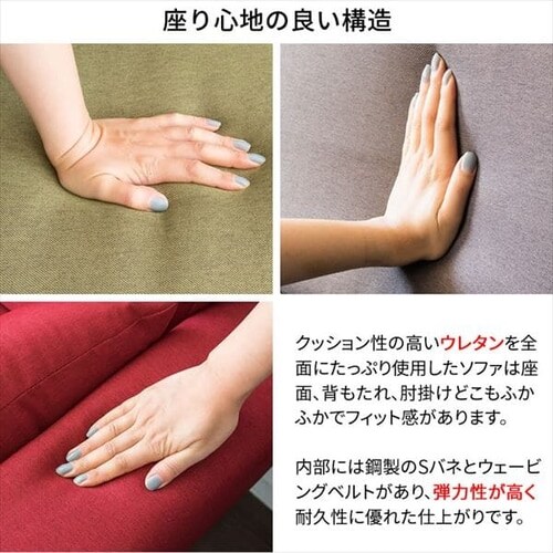 �\�t�@ 2�l�|�� ���C�h FBS-2P-W �u���[_4