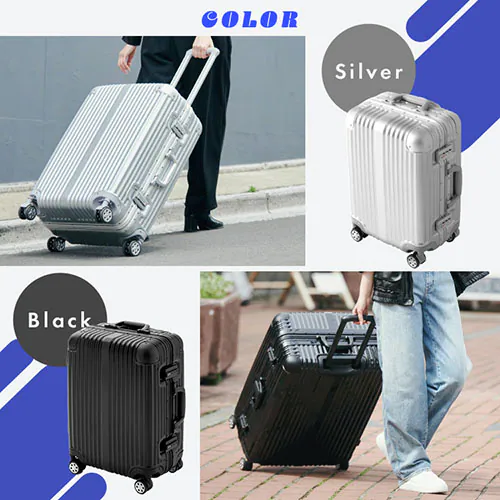 スーツケース Sサイズ 40L 拡張機能付き ダブルキャスター APL-S 全5色_5