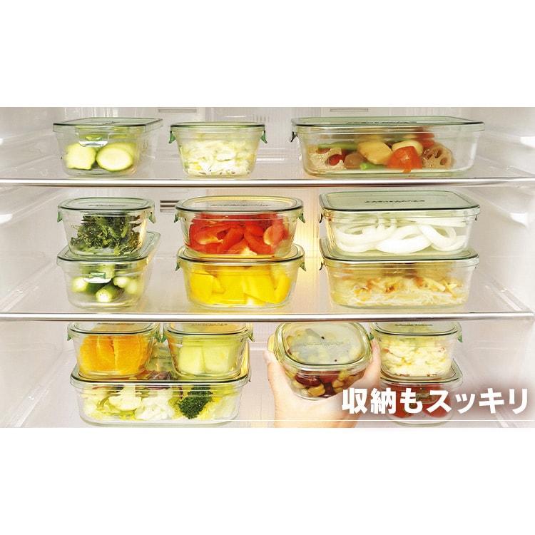 イワキ保存容器 iwaki イワキ 保存容器7点セット ピンク/クールグレー/イエロー サイズ