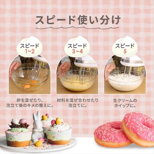 �~�L�T�[ �n���h�~�L�T�[ �R���p�N�g PMK-H01-W �z���C�g_4