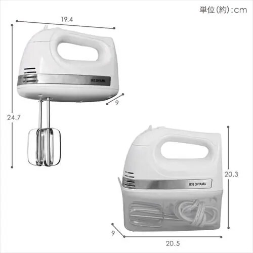 �y�󂠂�z�~�L�T�[ �n���h�~�L�T�[ �R���p�N�g PMK-H01-W �z���C�g_8