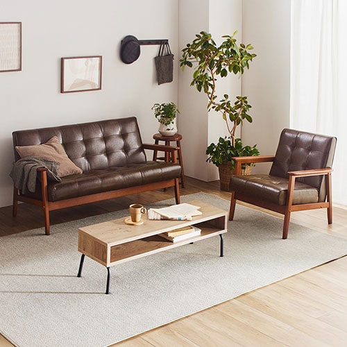 ソファ 1人掛け ダークブラウン 7092676 │アイリスオーヤマ公式通販