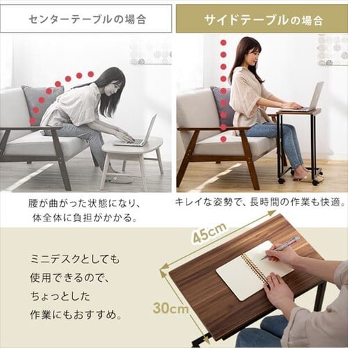 �T�C�h�e�[�u�� STB-C001WN �E�H�[���i�b�g_5