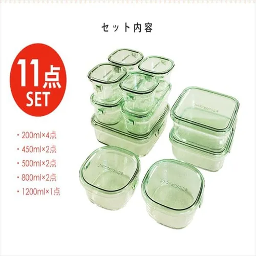 iwaki �ۑ��e�� 11�_�Z�b�g �O���[�� PSCPRN11G _7